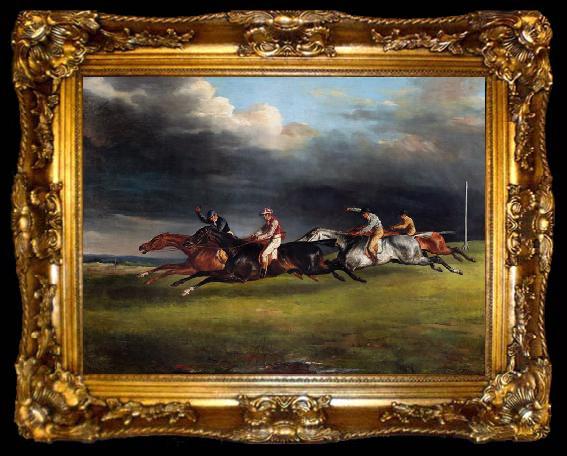 framed  Theodore   Gericault The Epsom Derby (mk09), ta009-2